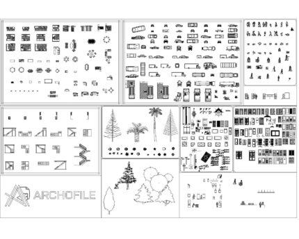 ARCHITECTURE CAD BLOCK FULL PACK furniture blocks