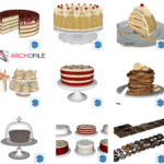 Cakes SketchUp Component bakery display
