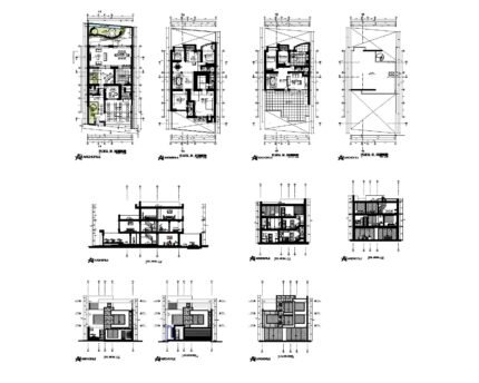 Vila Duplex Floor Plan – Modern Villa Architectural Layout