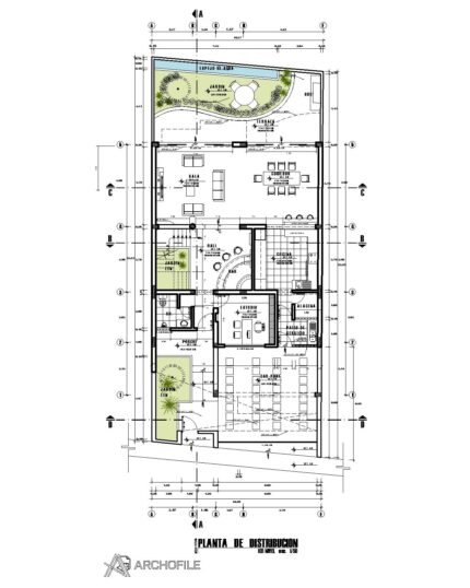 Vila Duplex Floor Plan – Elegant Residential Villa Layout