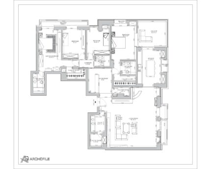 Dubai 3Bedroom PLAN CAD Drawing preview