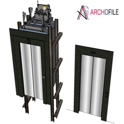 Elevator 3D Model full view
