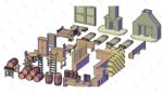 3D Furniture CAD Blocks collection