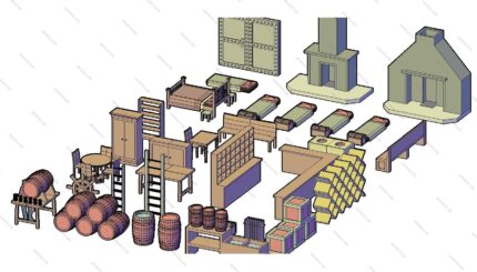 3D Furniture CAD Blocks collection