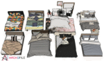 modern bed component pack 3d model bedroom setup