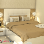 modern double bed 3d model contemporary bedroom