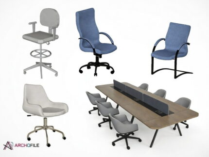office chair SketchUp model