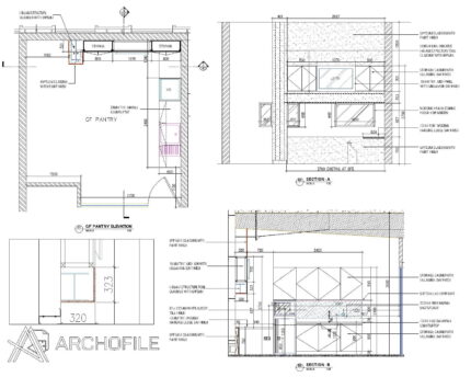 Pantry CAD Shop Drawing Plan