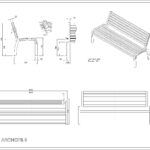 Park Bench CAD Block preview