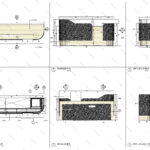 Reception Desk CAD Details plan