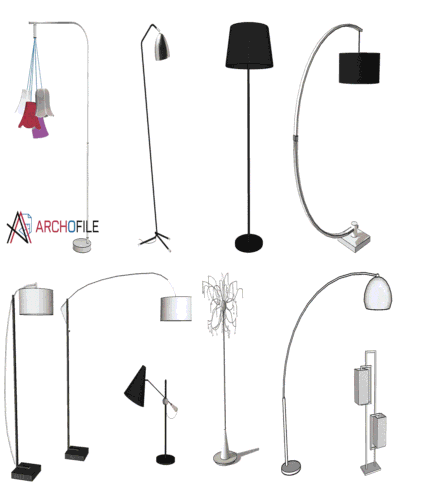 Stand Light SketchUp Model