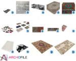 Carpet Component SketchUp Pack - Modern Carpet Model