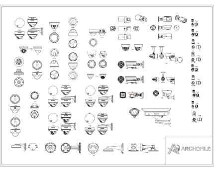 Security Camera CAD Block