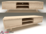 TV Unit 3D Model Front View