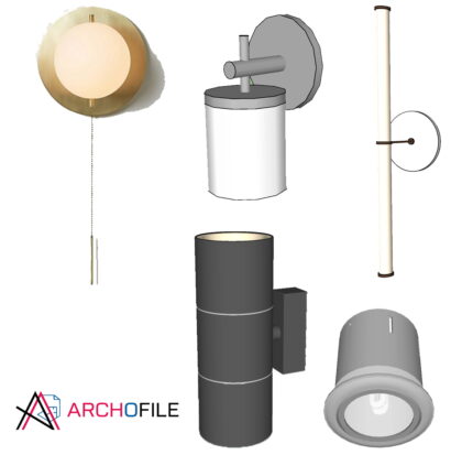 Wall Mounted Light SketchUp Model
