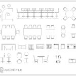 Bar Furniture CAD Block layout preview