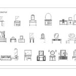 Dressing Table CAD Block