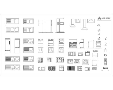 Kitchen Equipment CAD Block