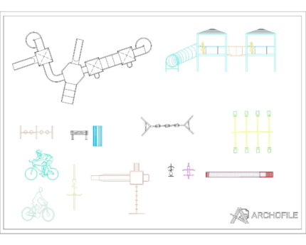 PARK FURNITURE CAD BLOCK benches and tables