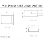 Wall Mounted Drawer Details CAD Block