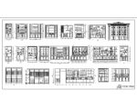Wine Cabinet CAD Block front view