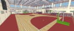Sports arena SketchUp model basketball court