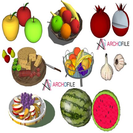 Fruit Component 3D Model Pack