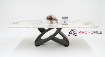 marble dining table CAD detail plan
