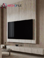 modern luxury TV wall panel CAD