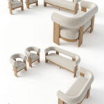 Outdoor Seating 3D Model patio furniture