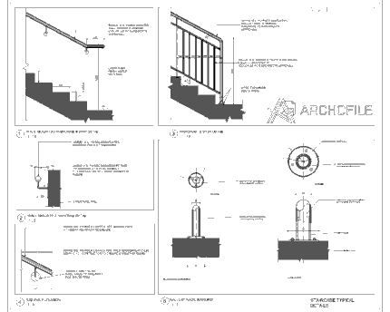 Staircase Typical CAD Details