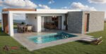 Small Villa Interior Exterior 3D Model