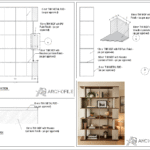 stand joinery detail autocad drawing