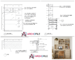 study table joinery drawing autocad detail