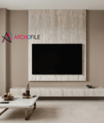 Luxury TV Wall Panel AutoCAD Detail - Image 2