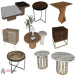 modern table sketchup pack 3d models