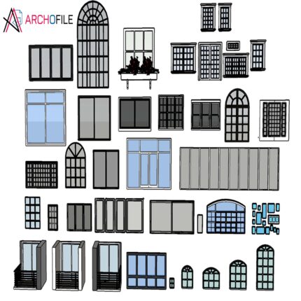 Window Component Pack 3D Model
