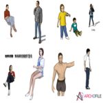 Figure SketchUp Component Human Models