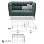 Modern Sofa 3D Model for SketchUp interior